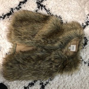 Faux fur vest